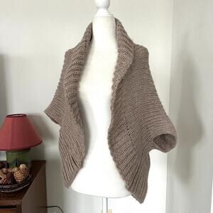 Renee's NYC Tan Chunky Knit Cocoon Sweater (OSFM)